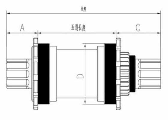 ISIS Stainless Steel Axis Five Way Torque Sensor for Power-Assisted Bicycles 0.5-90 N·m IP66 4.5~5.5(VDC)