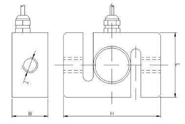 Load Cell IN-S011 100KG C3 Crane Scale Shear Beam Alloy Steel Moistureproof S type weight force sensor  3mV/V
