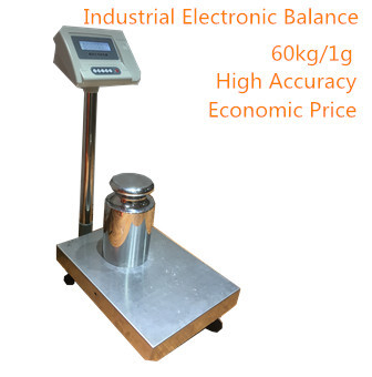 Platform scale INIB-3040 60Kg/1g 30*40CM Industry alloy steel weight Bench Scale With Sticker Printer and Big LED display 220VAC