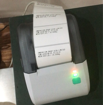 Platform scale INIB-3040 60Kg/1g 30*40CM Industry alloy steel weight Bench Scale With Sticker Printer and Big LED display 220VAC
